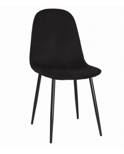 Czarne krzesła do stołu GUSTAV komplet 4szt