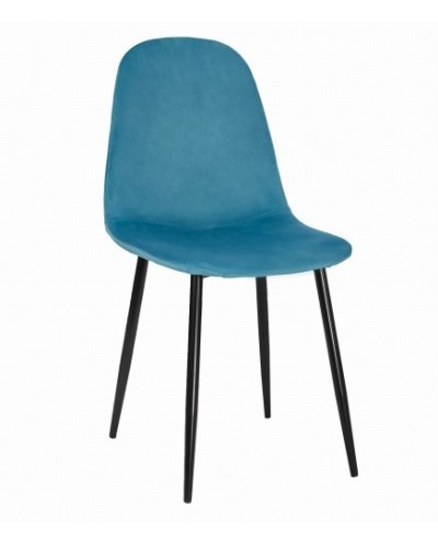 Niebieskie krzesła do stołu GUSTAV komplet 4szt