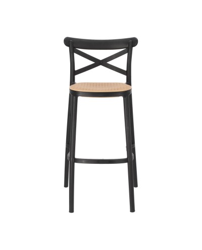 Krzesło barowe Moreno czarne