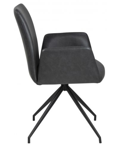 Krzesło Naya czarna skóra