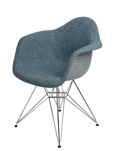 Krzesło P018 DAR Duo niebiesko - szare