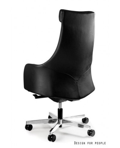 Fotel biurowy BLOSSOM PU czarny - skóra ekologiczna