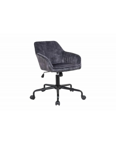 INVICTA krzesło biurkowe TURIN - ciemnoszary aksamit, metal