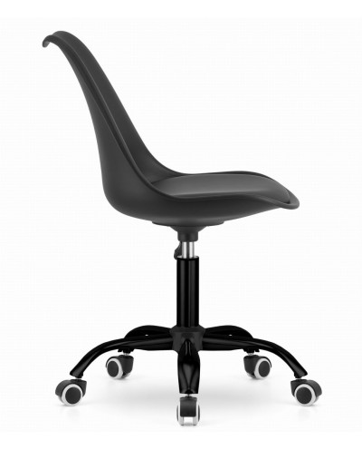 Czarne krzesło biurowe ANDRIA czarna podstawa kółka
