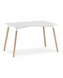 Skandynawski stół do jadalni prostokąt ADRIA 120cm x 80cm - biały