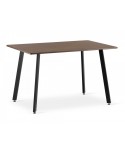 Nowoczesny prostokątny stół WERONA jesion - czarne nogi 120cm x 80cm