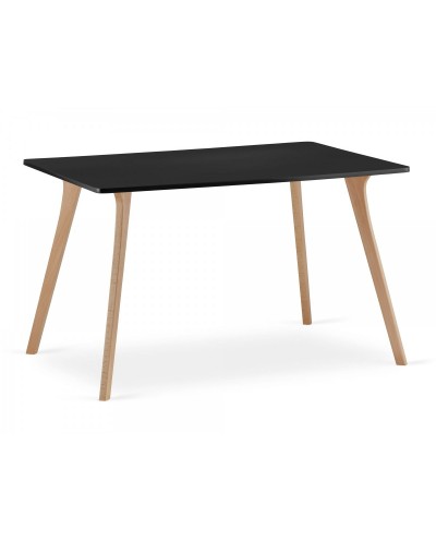 Nowoczesny prostokątny stół MONTI czarny 120cm x 80cm