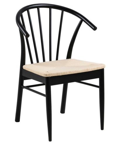 Krzesło z podłokietnikami Cassandra biał y/czarny