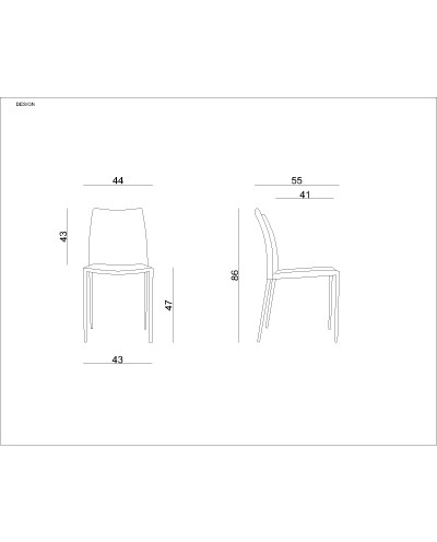 Design - krzesło z ekoskóry