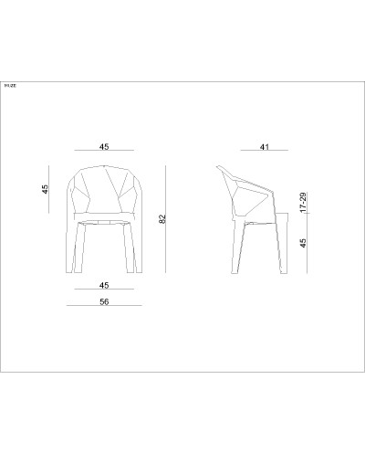 Muze - krzesło tealblue