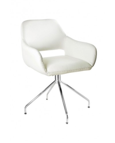 Talia - krzesło z ekoskóry białe