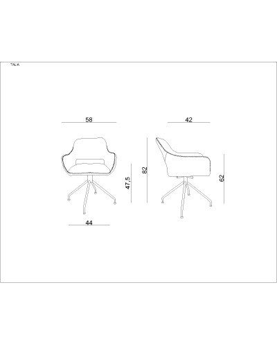 Talia - krzesło z ekoskóry białe