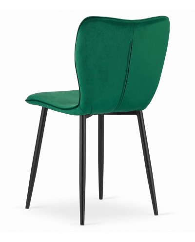 Krzesło FOX - ciemna zieleń aksamit x 4 szt