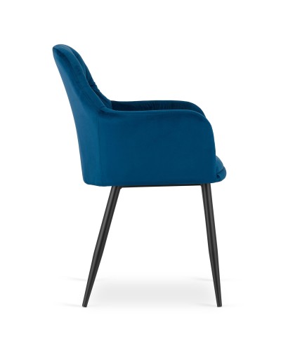 Krzesło DAKAR - niebieski aksamit x 2 szt