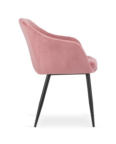 Krzesło DAXO - róż aksamit x 2 szt
