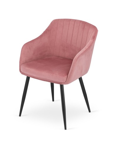 Krzesło DAXO - róż aksamit x 2 szt