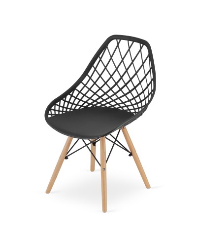 Krzesło SAKAI - czarne x 4 szt