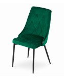 Krzesło IMOLA - ciemna zieleń aksamit 4 szt
