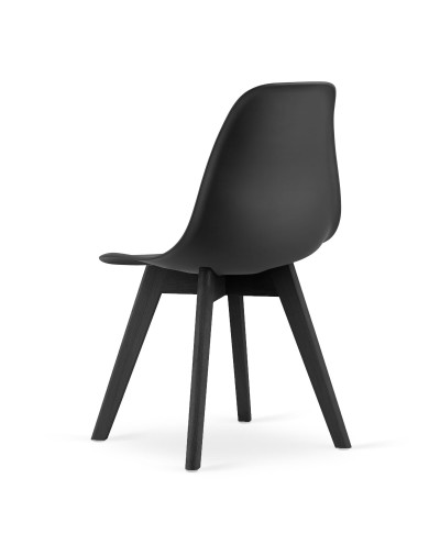 Krzesło KITO - czarne / nogi czarne x 4 szt
