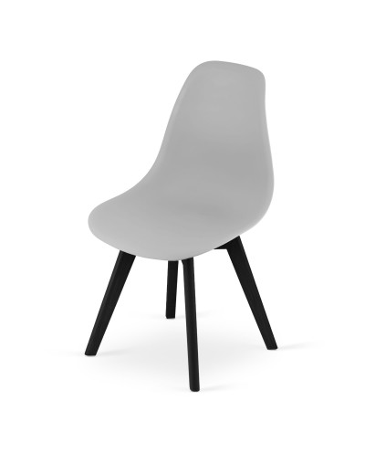 Krzesło KITO - szare / nogi czarne x 4 szt