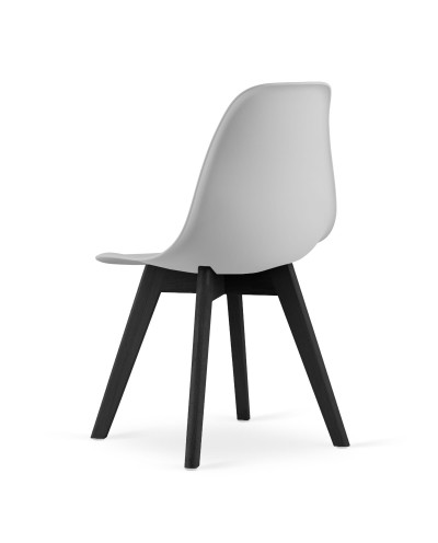 Krzesło KITO - szare / nogi czarne x 4 szt