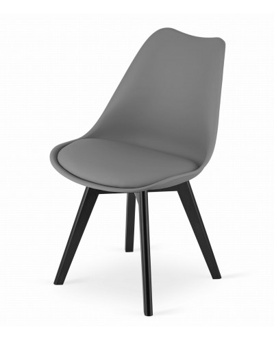 Krzesło MARK - grafitowe / nogi czarne x 4 szt
