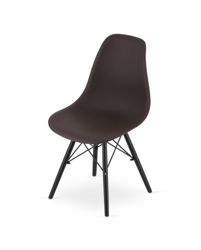 Krzesło OSAKA kawa / nogi czarne x 4 szt
