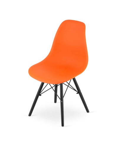Krzesło OSAKA pomarańcz / nogi czarne x 4 szt