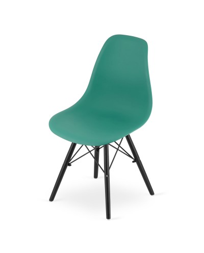 Krzesło OSAKA zielone / nogi czarne x 4 szt