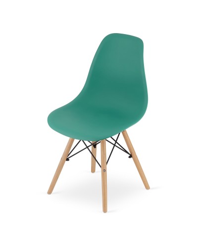 Krzesło OSAKA zielone / nogi naturalne x 4 szt