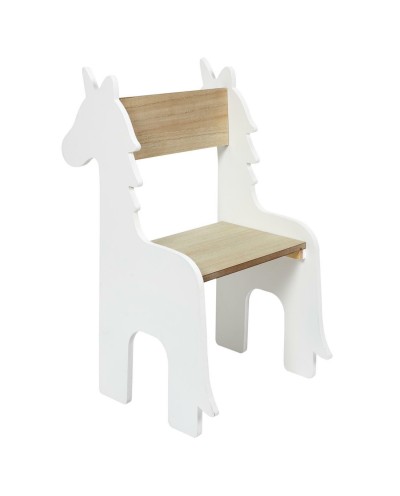 Krzesło dziecięce Unicorn białe/naturalne