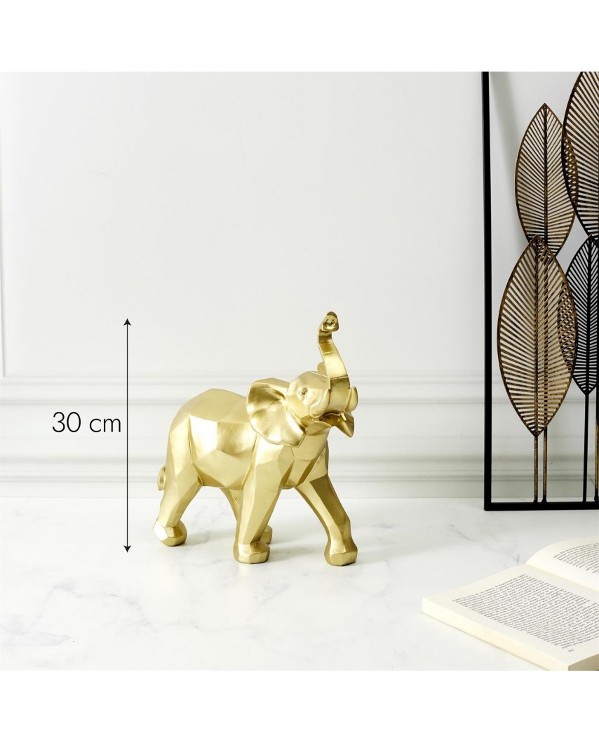 Dekoracja Origami Słoń złoty