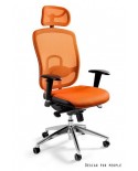 Vip - krzesło biurowe - pomarańczowe