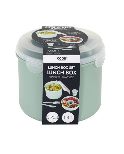 Lunch box Round 1,4l zielony