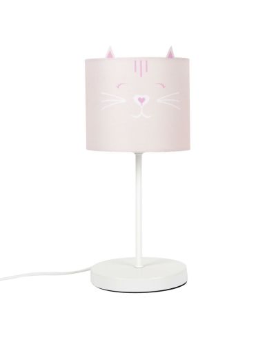 Lampka nocna dziecięca Kot różowa