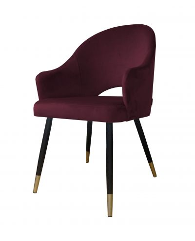 Krzesło Velvet noga czarna/złota MG02