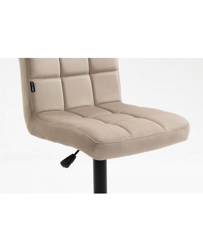 FOTEL HR7009K LATTE CZARNA PODSTAWA