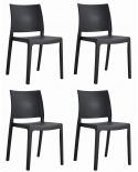 Krzesło Klem - Czarne X 4