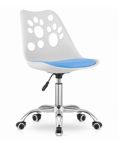 Krzesło Obrotowe Print - Biało-Niebieskie