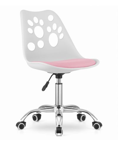 Krzesło Obrotowe Print - Biało-Różowe