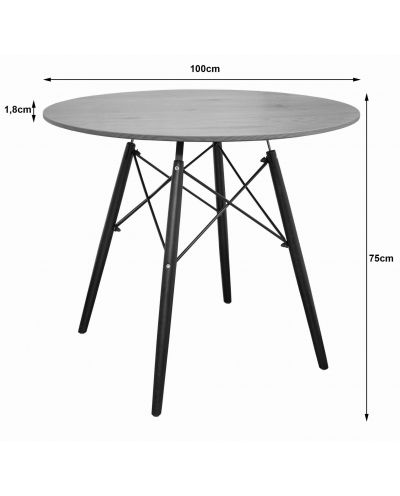 Stół Todi Okrągły 100Cm - Jesion