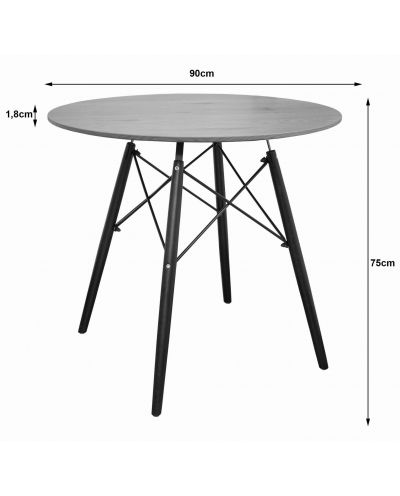 Stół Todi Okrągły 90Cm - Dąb