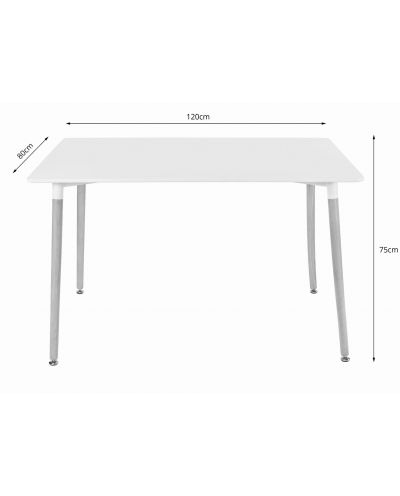 Stół Adria 120Cm X 80Cm - Biały