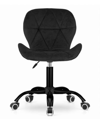 Krzesło Obrotowe Noto Aksamit - Czarne