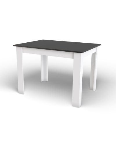 Stół Np 120X80 Czarny + Biały