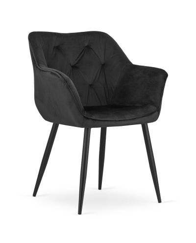 Krzesło Madera - Czarny Aksamit X 2