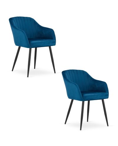 Krzesło Daxo - Niebieski Aksamit X 2