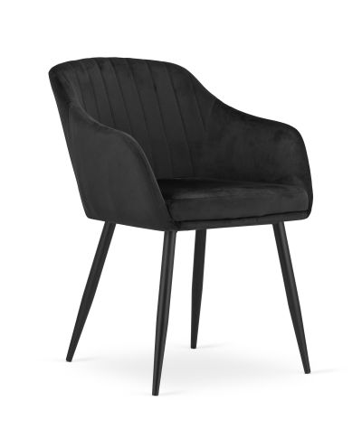 Krzesło Daxo - Czarny Aksamit X 2