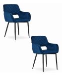 Krzesło Amalfi - Niebieski Aksamit X 2