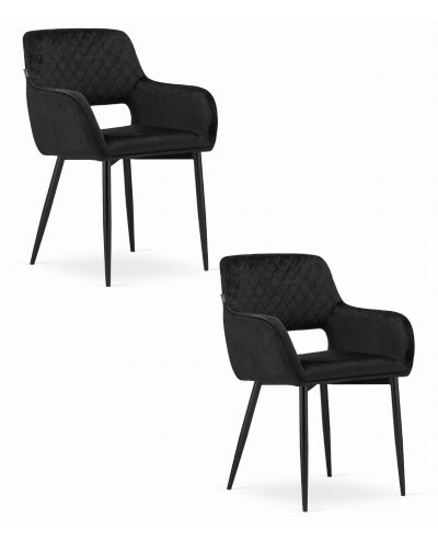 Krzesło Amalfi - Czarny Aksamit X 2